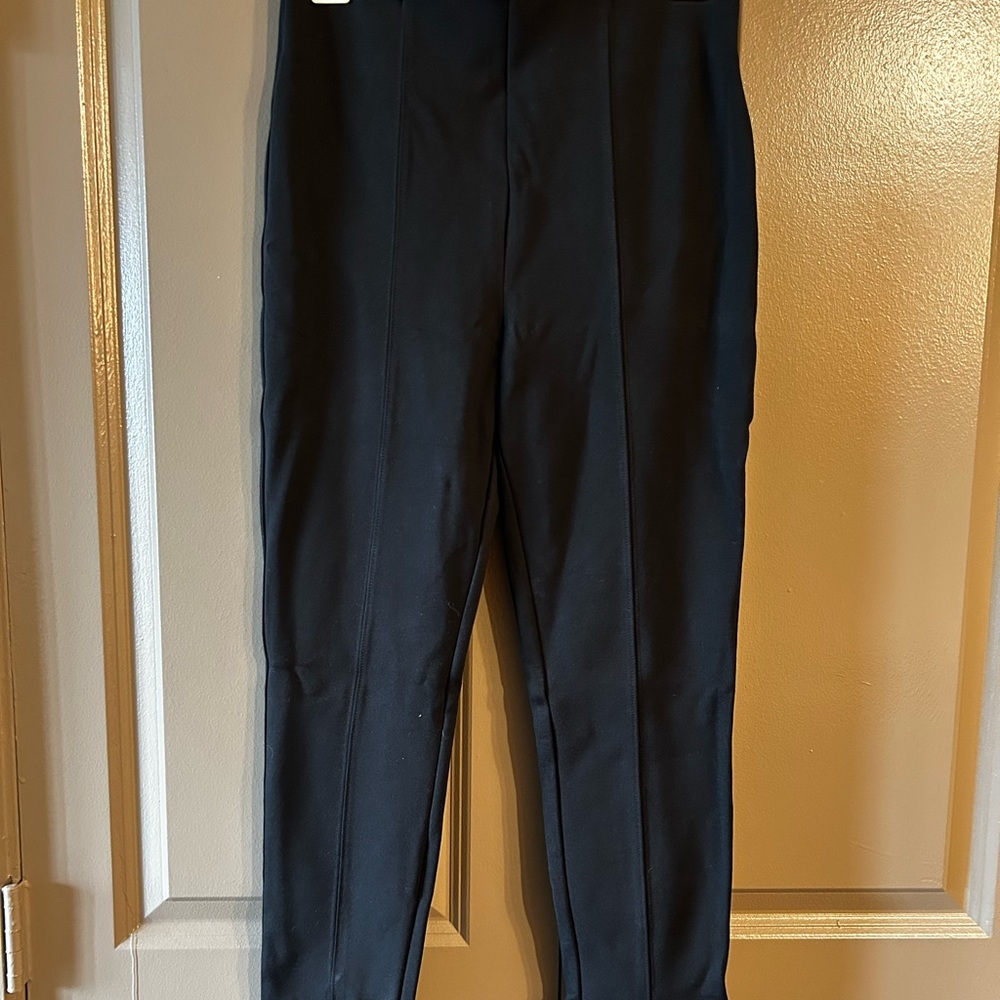 Extra hi-rise skinny leggings with front ankle slit